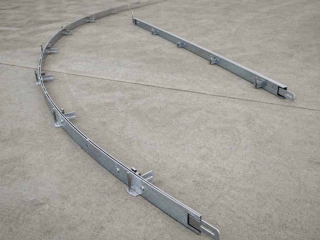 Flexible Road Form photographed in a clean industrial setting