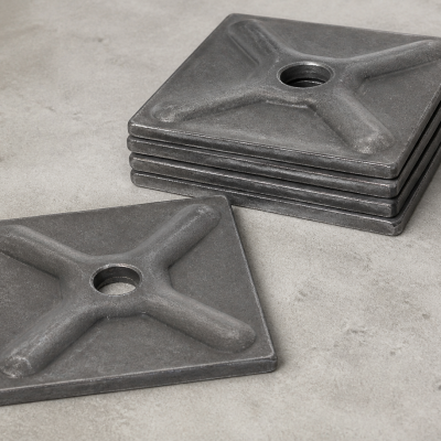 Pressed Waler Plate photographed in a clean industrial setting
