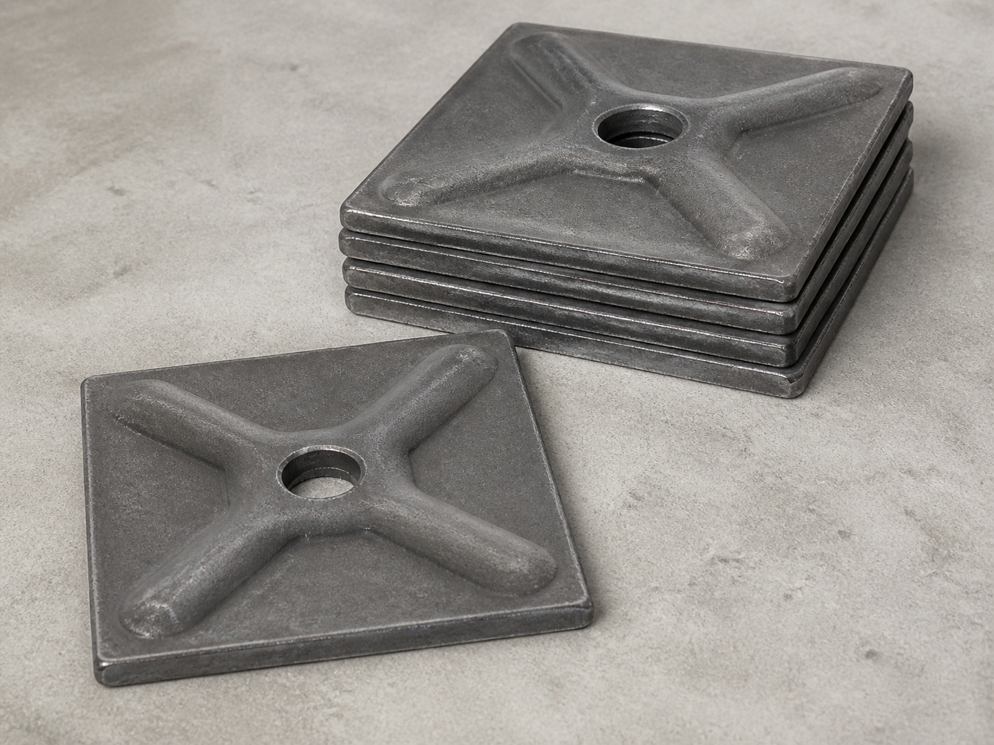Pressed Waler Plate photographed in a clean industrial setting