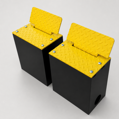 Tiger Recessed Flow Plate photographed in a clean industrial setting