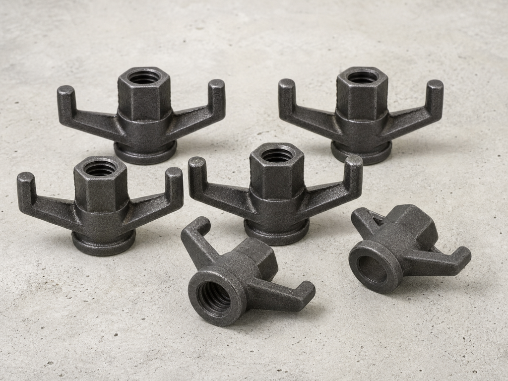 Wing Nuts photographed in a clean industrial setting
